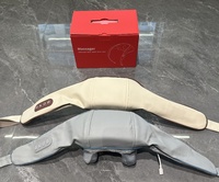 Masseur cervical chauffant avec fonctions de pétrissage, de minuterie et de physiothérapie infrarouge pour les épaules et le cou, alimenté par USB, modèle XO-CF51