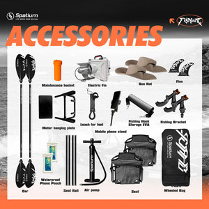 <span class=keywords><strong>Kayak</strong></span> de <span class=keywords><strong>Pesca</strong></span> Ligero Spatium para <span class=keywords><strong>2</strong></span> <span class=keywords><strong>Personas</strong></span>, 381 cm, <span class=keywords><strong>Kayak</strong></span> de <span class=keywords><strong>Pesca</strong></span> en Tándem con Aleta Y01B75 para Viajes de <span class=keywords><strong>Pesca</strong></span> Autónomos - Product Image 6