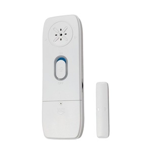 สัญญาณเตือนแม่เหล็กติดประตู สีขาว ติดตั้งด้วยสกรูพลาสติก ความดัง 85 เดซิเบล สำหรับบ้าน โรงแรม ร้านค้า ระบบรักษาความปลอดภัย ป้องกันการโจรกรรม ตรวจจับการสั่นสะเทือน - Product Image 1