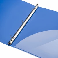 Classeur à 3 anneaux format A4 en plastique PP avec tube de rangement pour documents en acier inoxydable, classeur à feuilles mobiles