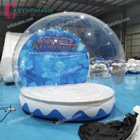 Boule de neige gonflable personnalisée pour la publicité de Noël, tente gonflable en forme de globe de neige pour décorations de Noël festives