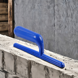 Spatule à carrelage dentée de qualité industrielle DIY 0,6 mm, manche en plastique carbone, truelle pointue en acier inoxydable, lame de 11 po, 28x12cm, pour plâtrage - Product Image 2