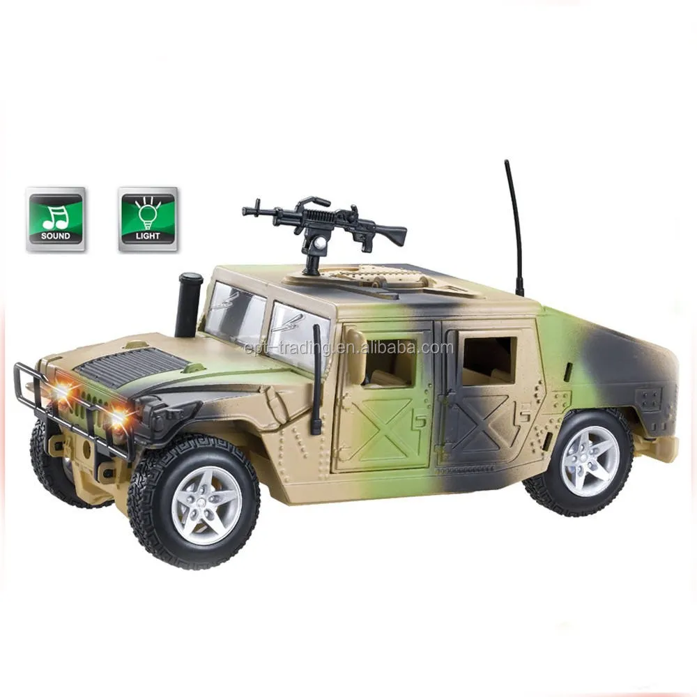 EPT Wholesale Diecast Toy Car 1:24 Die-Cast Free Wheel Alloy Light Sound Models Vehicles Diecast Military Vehicles For Kids