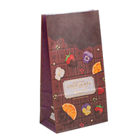 Sac à collation en papier biodégradable eco sos emballage plat de café cookie à fond de pain personnalisé sacs d'emballage en papier plat pour la nourriture