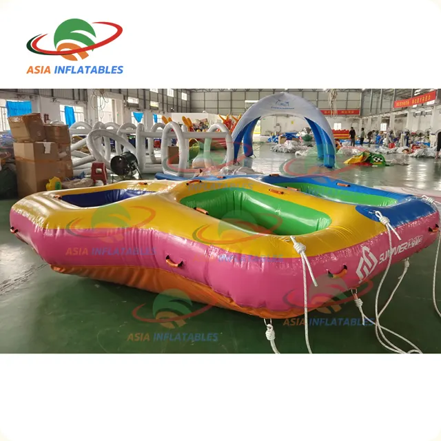 5-Sitzer aufblasbares Wasser Towable Ski Tube aufblasbares Donut-Boot für Wassersport