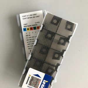 CCMT 09T304-SM IC907 Iscars Plaquette en carbure de tungstène carrée personnalisable Outil de tournage CNC pour pièce en acier - Product Image 5