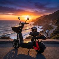 Motos électriques City Legal Cruiser 800W 60V 45km/h 50km d'autonomie, E-moto pour trajets quotidiens en ville