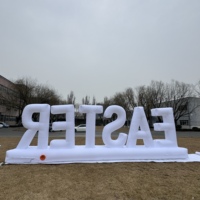 Panneau publicitaire gonflable personnalisé, lettres géantes gonflables, logo LED, lettres gonflables pour la décoration d'événements