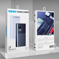 Banque d'alimentation portable 20000 mAh personnalisée 120W câble de charge 4 en 1 intégré banques d'alimentation à charge rapide pour téléphone 20000 mah Powerbank