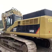 Excavatrice sur chenilles d'occasion CAT 345D de 45 tonnes, unité japonaise d'origine, capacité de creusement puissante, prête à être expédiée