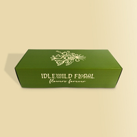Nouvelle Arrivée Boîtes d'expédition vertes portables et pliables pour cadeaux, fleurs, parfums, cadres photo, avec inserts
