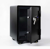 Caja Fuerte Digital Automática Moderna de Acero Sólido e Ignífuga para Oficina y Hogar, Caja Fuerte con Huella Dactilar para Almacenamiento de Documentos