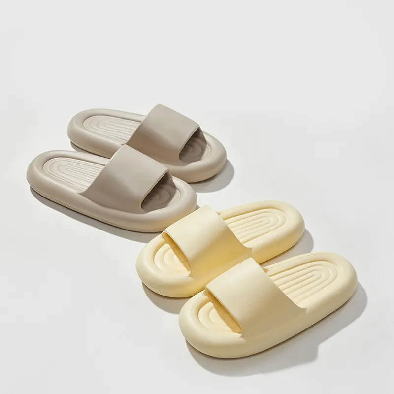 Wholesale Thick Platform Slide Sandals Soft Sole Eva Slippers For Summer Beach Lightweight Anti-Slip Outdoor Style