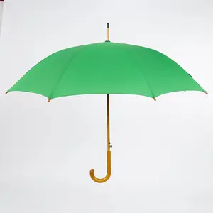 Poignée en bois J pour parapluie, 4-48 pouces, Protection étanche, bâton classique, Auto-ouverture de canne, crochet