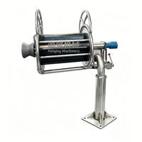 Treuil de pêche hydraulique à roue unique 16MPa 11KW, force de traction 1-2 tonnes, 5-160 tr/min, pour la remontée de filets marins sur bateaux de pêche