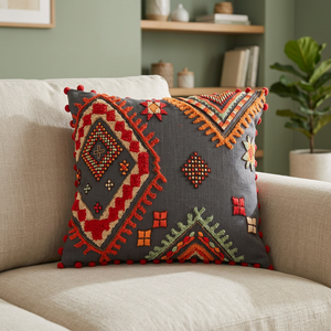 Wholesale Price Premium Quality Hand Embroidery Cushion <b>Cover</b> Use <b>For</b> Livingroom <b>Sofa</b> From Indian Exporter - Product Image 2