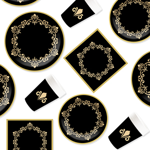 DAMAI, platos y servilletas para fiesta de despedida de soltera, juego de vajilla para fiesta de Sr. y Sra., decoraciones de boda de compromiso, favores para cumpleaños - Product Image 4