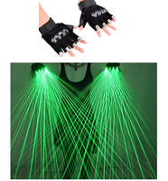 Sarung Tangan Laser LED Pijar untuk Disko Klub Malam, Lampu Putar Merah Biru untuk Pertunjukan Pesta, Lampu LED Par DJ DMX TOP 4 Kepala, Laris Terjual