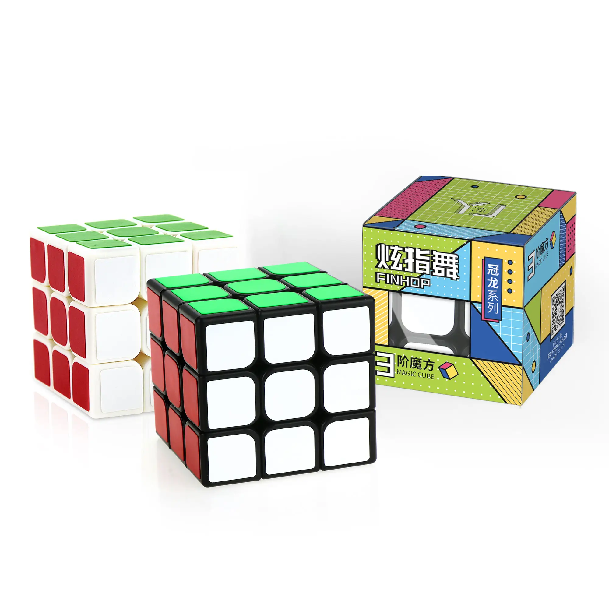 YJ 용준-관롱 V3 매직 3x3x3 뜨거운 판매 프로모션 교육 퍼즐 장난감 피젯 큐브 3x3
