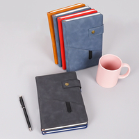 Carnet d'écriture A5 en cuir PU à couverture rigide, journal/agenda personnalisé avec logo pour l'école et le bureau