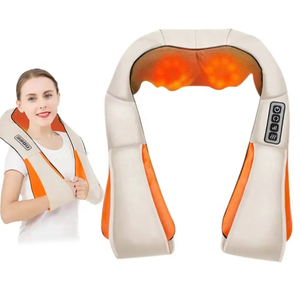 Masajeador Shiatsu de hombros y cuello trasero con calor, masajeador de cuello para el hogar, oficina, coche, uso, masajeador de cuello eléctrico inteligente - Product Image 4