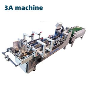 3ACQ^580E Box Folding Gluing Machine Cardboard Box Folding Machine Cardboard <b>Folder</b> Gluer Machine Ffolder Gluer - Product Image 2