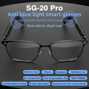 แว่นตากันแดดอัจฉริยะพร้อมหูฟังไร้สายแบบสเตอริโอ SG19 Pro SG20 Pro กันน้ำ ควบคุมด้วยระบบสัมผัส พร้อมไมโครโฟน สำหรับผู้ชายและผู้หญิง - Product Image 5
