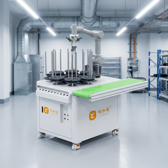 Machine Tending Robotic Cell 5kg Payload Collaborative Robot Workstation Dual Gripper 6-Axis Motor CNC Lathe/Milling Machine
