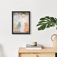 MDF Front Opening Schaduwdoos Diepe Kist Magnetische Deur Linnen Bord Gedroogde Bloem Foto Bruiloft Cadeau OEM Groothandel Milieuvriendelijk