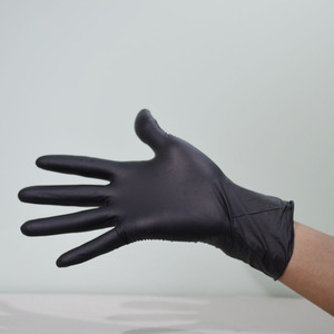 Gants en nitrile noir sans poudre 9 pouces 24 cm S / M/ L / <span class=keywords><strong>XL</strong></span> bonne qualité bas <span class=keywords><strong>prix</strong></span> en vente - Product Image 2