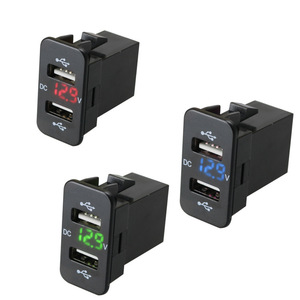 Chargeur de voiture double Usb 12-24V, affichage numérique de la tension avec indicateur lumineux Led pour Haval H6 Swift Tianyu Sx4 Vitara - Product Image 1