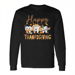 Camiseta de manga larga Th Thanksgiving Dentist Turkey Dental Squad - Product Image 2