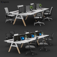 2025 Design moderne bureau modulaire poste de travail bureau à la mode 2 4 6 personnes Table de bureau à la mode Design moderne mobilier de bureau
