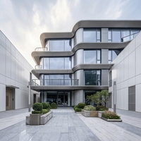 Panneaux de façade modernes en alliage d'aluminium, anti-corrosion, livraison rapide, pour hôpitaux, centres commerciaux, villas, extérieur, Kirghizistan, urgents