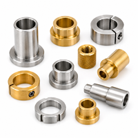 Custom CNC Machined Bushings Spacers Shaft Collars Stainless Steel Brass Precision Turning Parts