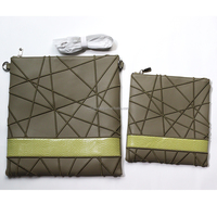 Cadeaux juifs personnalisés avec fermeture à glissière pochette sac à main pochette en cuir Sabbat Judaica ensemble de Pâque Talit sac Tefillin sac gris