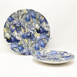 Juego de Vajilla Pintada Estilo Mediterráneo para África, Medio Oriente, Hoteles y Restaurantes, <span class=keywords><strong>Porcelana</strong></span>, 12 Piezas - Product Image 6