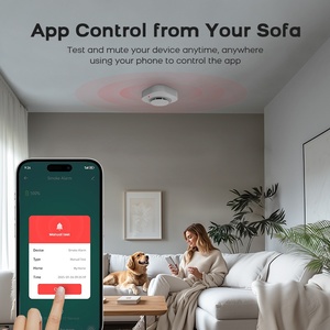 <span class=keywords><strong>Détecteur</strong></span> <span class=keywords><strong>de</strong></span> <span class=keywords><strong>fumée</strong></span> intelligent <span class=keywords><strong>WIFI</strong></span> Tuya Smart ABS PG-S11 avec portée <span class=keywords><strong>de</strong></span> détection <span class=keywords><strong>de</strong></span> 20-30 m et alarme via application pour la sécurité domestique - Product Image 3