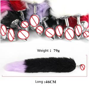 ذيل الثعالب معدن سدادة شرجية ألعاب جنسية للبالغين سدادة شرجية للنساء سدادة شرجية مدلك محفزة ألعاب جنسية للنساء - Product Image 2