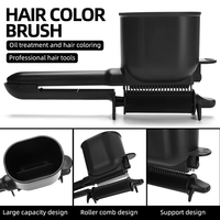 Brosse Applicatrice Automatique Noire pour Teinture Capillaire, Distributeur de Couleur Professionnel pour Salon, Outil à Rouleau pour Crème Colorante Capillaire