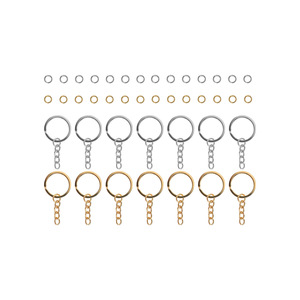 อุปกรณ์เสริมสำหรับพวงกุญแจโลหะสีเงิน/สีทอง/สีโรสโกลด์พวงกุญแจรูปตะขอสำหรับตกแต่งโซ่แบบ DIY - Product Image 3