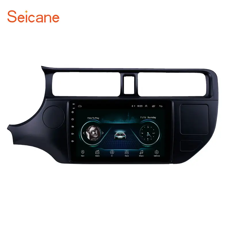 9 pulgadas Android 11,0 GPS Navi estéreo LHD con AUX compatible con visón enlace OBD II cámara de visión trasera para 2012 Kia Rio