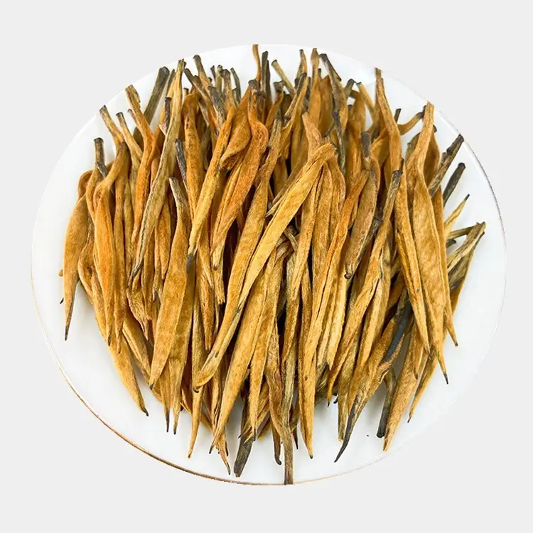 Tè scimmia d'oro cinese tè nero sfuso foglia Fujian tè rosso con punte d'oro