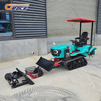 Motoculteur Rotatif Amphibie à Livraison Rapide 35 CV pour Rizière, Motoculteur Rotatif Multifonctionnel Diesel pour Ferme