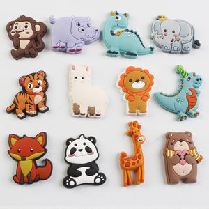 2023 nueva llegada al por mayor PVC lindo zoológico animales zapato encantos inspirado por Zorro pandas Hipopótamo y elefante decoraciones Accesorios - Product Image 1