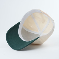 Hiphop klassieke unisex Oxford baseballcap van tweekleurig katoen met kleurrijke stippen/argyle/fruit, aangepast geborduurd logo ontwerp