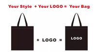 Sac fourre-tout publicitaire personnalisé avec logo imprimé, fabriqué sur mesure, avec poignée en corde, en toile écologique pour entreprise, école, shopping