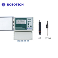 Analyseur de qualité de l'eau multi-paramètres mural NOBOTECH NBDT-1800 avec détection du pH, du COD, de l'ammoniac, de l'azote, de la turbidité et des TDS