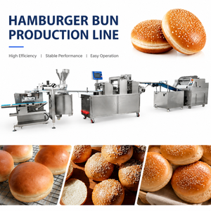 Ligne de production automatique de pains à hamburger haute efficacité LONGYU, équipement de <span class=keywords><strong>boulangerie</strong></span> commercial pour fabricant de pains à burger - Product Image 1