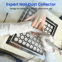 Máquina de Manicura Profesional de Alta Potencia X35 para Salón, con Mesa Integrada, Fuerte Succión, Colector de Polvo para Uñas, Aspiradora de Escritorio